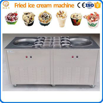 new design 304 stainless steel fry ice cream machine / pan fried ice cream machine