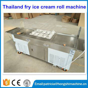 thailand fry ice cream machine / fried ice cream making machine for sale