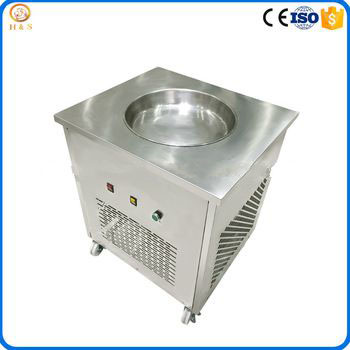 commercial thailand fry ice cream machine