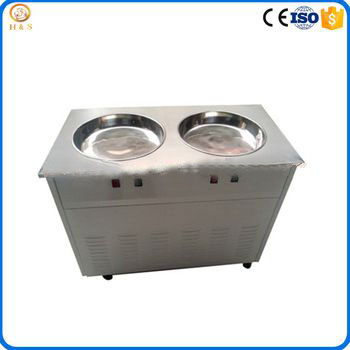 commercial thailand fry ice cream machine