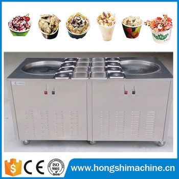 Thailand style rolled ice cream machine/fried ice cream machine