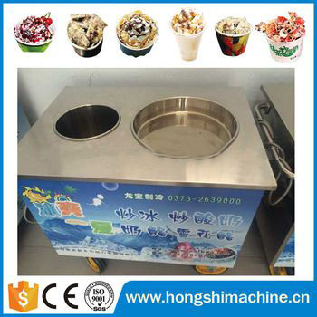 Thailand style rolled ice cream machine/fried ice cream machine