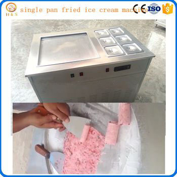 factory supply cold pan ice pan fry fried ice cream machine