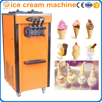Three colors best price soft ice cream machine price / ice cream maker machine