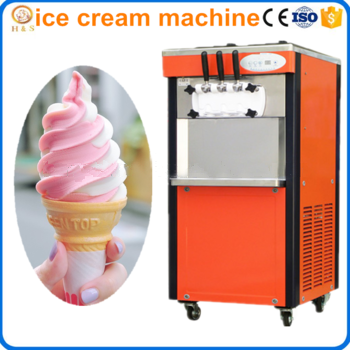 Three colors best price soft ice cream machine price / ice cream maker machine