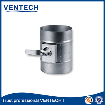 Round steel volume control damper for duct accessories