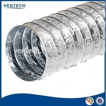hot selling sprial flexible duct aluminum flexible duct non-insulated flexible aluminum air duct
