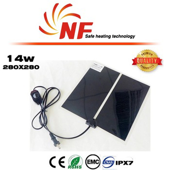 far infrared battery amphibians heating pads 28x28cm 14w