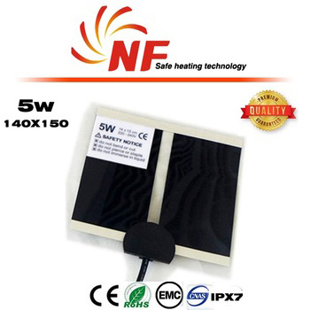 far infrared battery amphibians heating pads 15x14cm 5w
