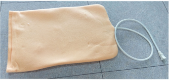 Safe pet pad chew resistant cord which connects to an AC adapter