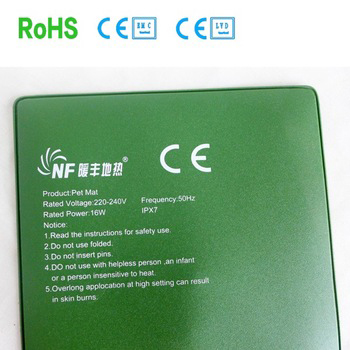 Far infrared heat resistant silicone pet mat