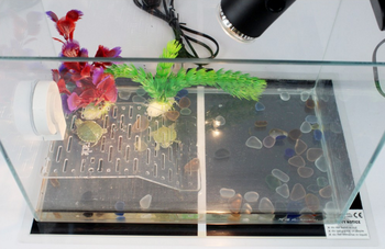 Transparent heat mat of aquarium heater choose switch