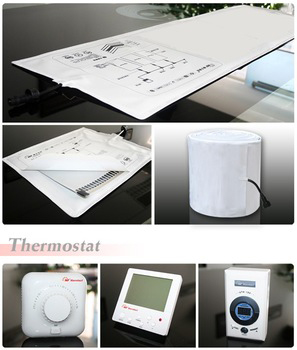 Underfloor carbon water transfer film with far infrared