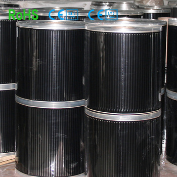 Waterproof heated floor heating film