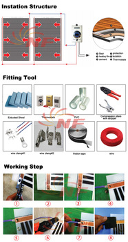 Heated transfer underfloor heating film