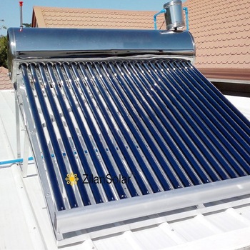 Anti corrosion stainless steel solar water heater with automatic water loading assistant tank
