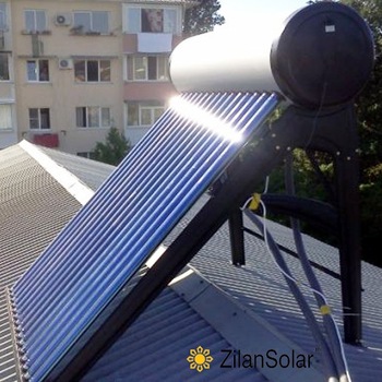 Best quality color steel Integrated non pressurized solar water heater with 15 tubes