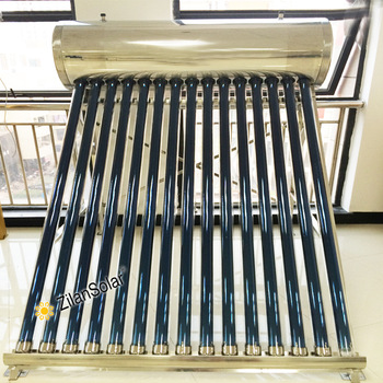 10 Tube Integrative non-pressurized Solar Water Heater Galvanized Steel Frame Evacuated Vacuum