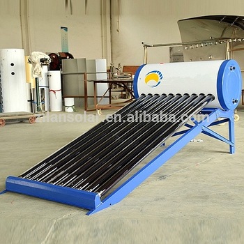 2016 Galvanized steel non pressure vacuum tube solar water heaters home using SUS304 stainless steel hot water boiler 40L-450L