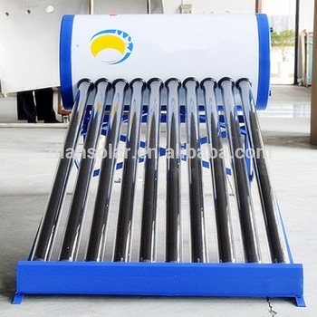 2016 Galvanized steel non pressure vacuum tube solar water heaters home using SUS304 stainless steel hot water boiler 40L-450L