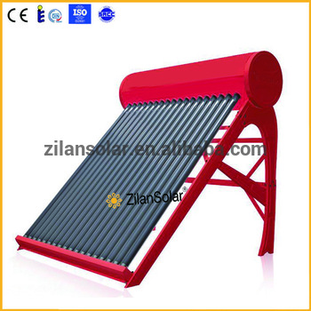 250L big pipe sun collector with tank home shower system