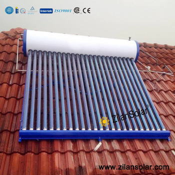 Galvanized steel solar central heating system