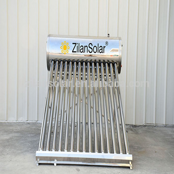 150l Stainless steel thermosyphon vacuum tube solar water heater
