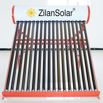 Borosilicate glass tube coated steel heater solar water