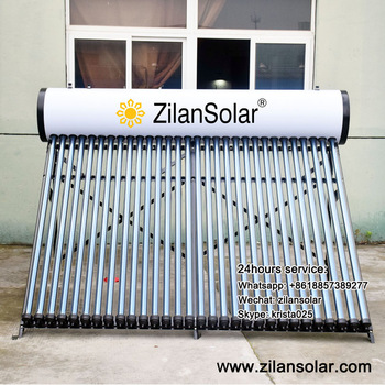 Non pressurized heat pipe solar water heater with CE,ISO,SRCC,SOLAR KEYMARK and SABS