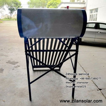10tubes galvanized heater water 100liters with three target solar vacuum tube