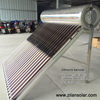 20tubes solar heater water to gas