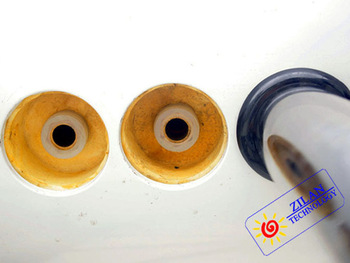 Compact heat pipe calendores solares