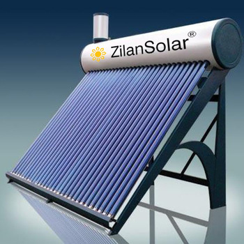 Pressurized stainless steel home solar heater calentador with assistant tank