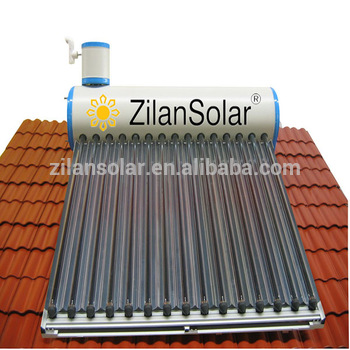 coated steel pressurized Solar Energy Water Heater with feeding tank