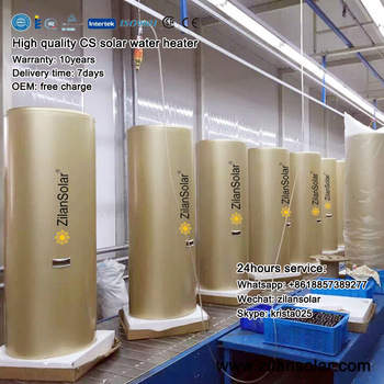 100liters pressurized solar water heater tank with single coil