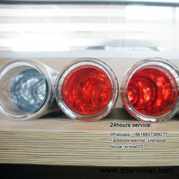 Three target solar vacuum tube