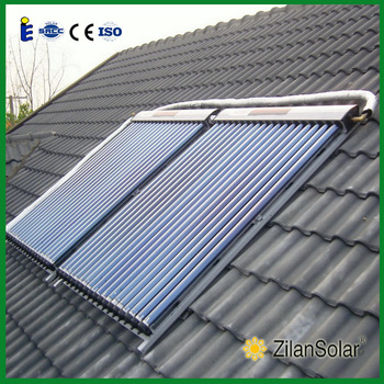 China manufacture rooftop solar powered home appliances solar heat pipe collector 200l