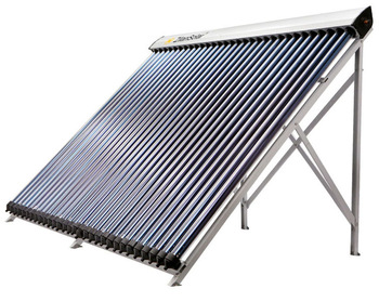 24tubes heat pipe solar collector made for Romania