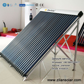 Three target heat pipe vacuum tube solar collector for Germany market