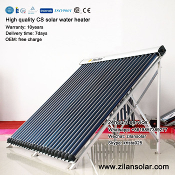Three target heat pipe vacuum tube solar collector for Germany market