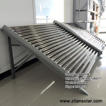 40tubes wing type non pressurized solar collector for water heating project