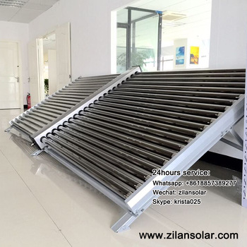 40tubes wing type non pressurized solar collector for water heating project