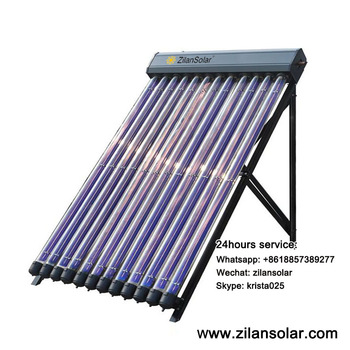 12tubes metal glass tube solar collector with high efficiency