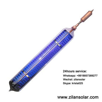 12tubes metal glass tube solar collector with high efficiency