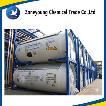 air-conditioner use refrigerant gas R410a packed in cyclinder, can, ISO- tank