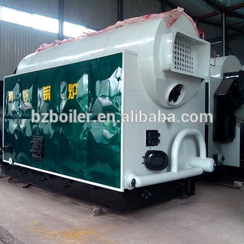 wood wood pellet fired horizontal steam heater
