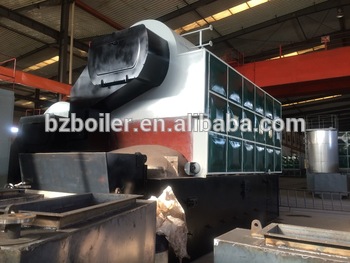 double drum coal fired steam boiler