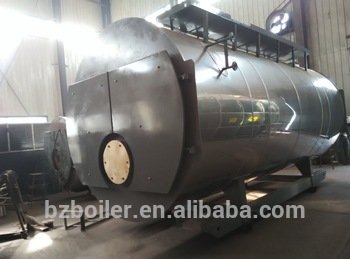 WNS industrial 3 pass horizontal oil gas fired steam boiler