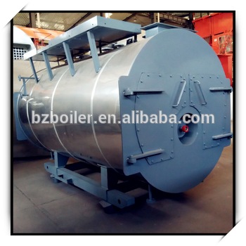 WNS Corrugated furnace three pass steam boiler
