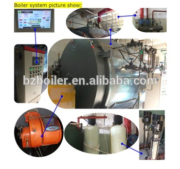 Three pass structure gas steam boiler price fulton 6 ton per hour boiler